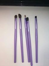 Eyeshadow Eyeliner Make-Up-Brushes-Set Aluminum-Tube Travel Makeup Somked Mini Portable
