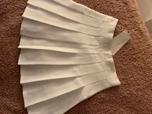 Short Skirt School-Uniform High-Waisted A-Line Cute Sweet Solid Pleated Spring Zipper