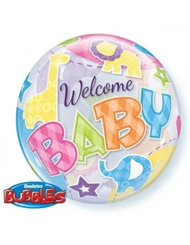 

Balloon Welcome Baby Animal Patterns-Bubble Bubble 55 cm-Q25898