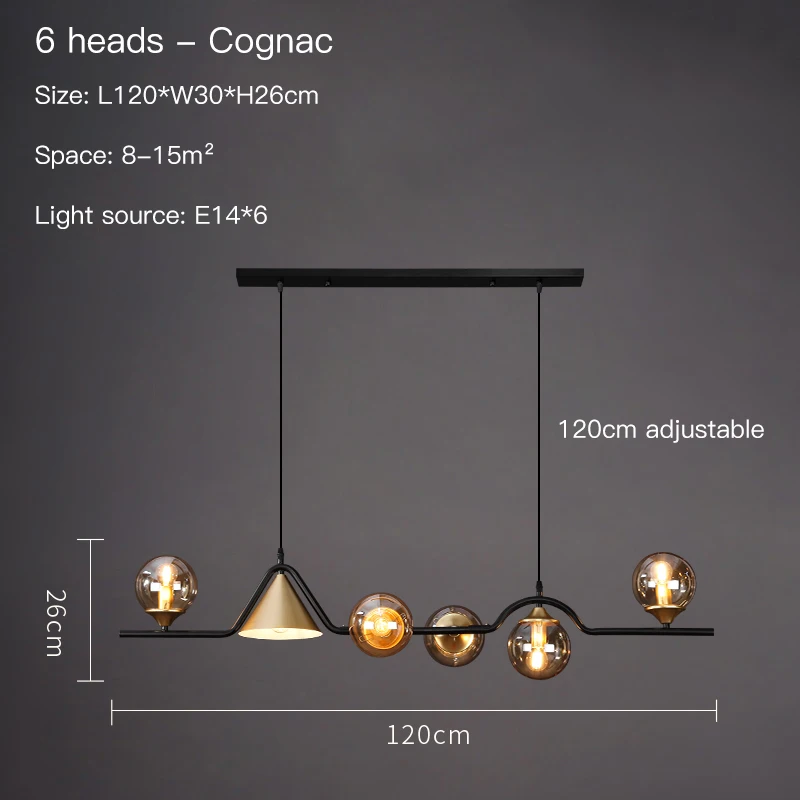 antique chandeliers Retro Nordic LED Chandelier Black Gold Pendant Lamp For Dining Room Kitchen Bar Living Room Bedroom Glass Ball E14 Hanging Light chandelier for living room Chandeliers