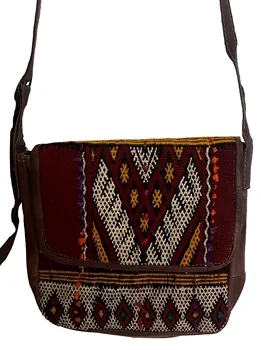 

Ethnic African Morocco Leather Handbag Women Shoulder Bag Genuine Leather Vintage Style 1044