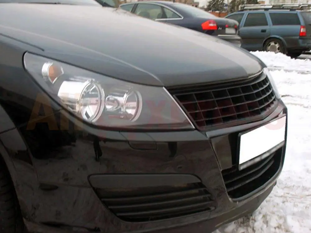 Реснички брови для Opel Astra H 2004- abs пластиковые молдинги фары дизайн интерьера автомобиля Стайлинг украшения Аксессуары