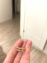 Anillo de titanio y acero fino para hombre y mujer, anillo de dedo de color dorado, rosa, moda Simple, Color plateado, 1MM