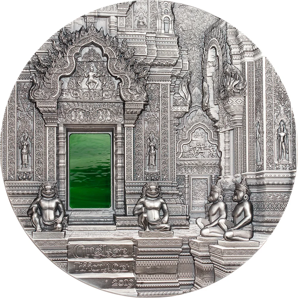 TIFFANY ART Angkor 1 кг Кило Серебряная монета 50$ Палау