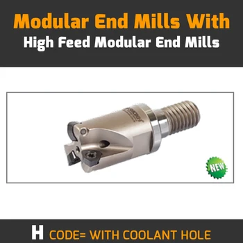 

MHT WO04 D20 M10 L30 Z03 H-WITH COOLANT HOLE Modular End Mills With Changeable Insert