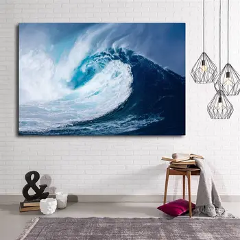 

Wavy Ocean Canvas Table