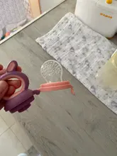 Chupete con mordedor de comida fresca para bebé, tete de alimentación con seguro para la tetina, pezón de alimentación para niños