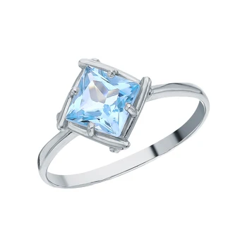 

Silver ring with Topaz sunlight sample 925