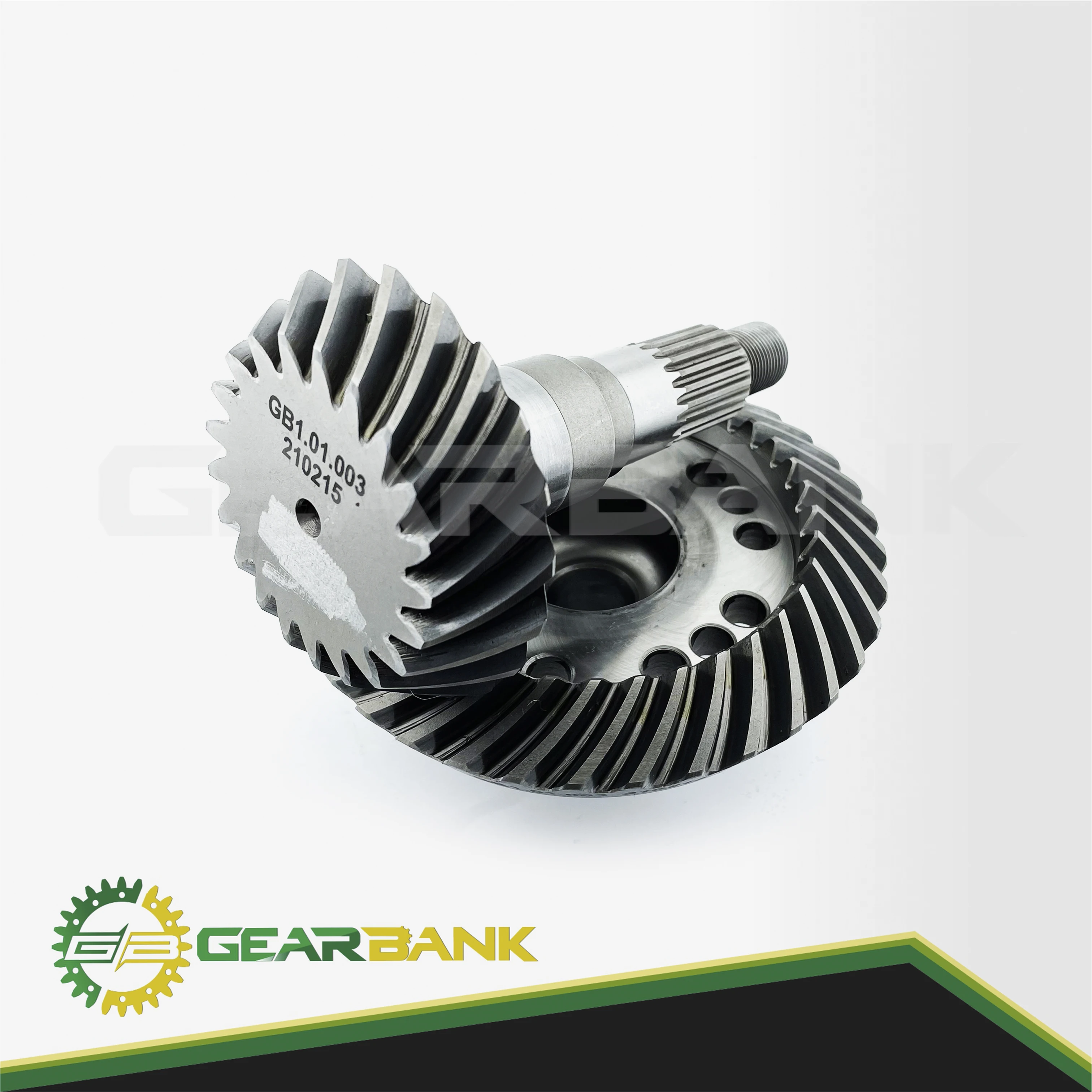 

Spiral Bevel Gear Set Aftermarket Reference OEM ​AL38089 Z21/37 Compatible to John Deere Tractor Differential Gear Set