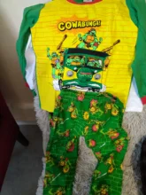 Conjunto de ropa de dormir de manga larga para niños y niñas, conjunto de pijamas y ropa interior de primavera y otoño, 67 y A %