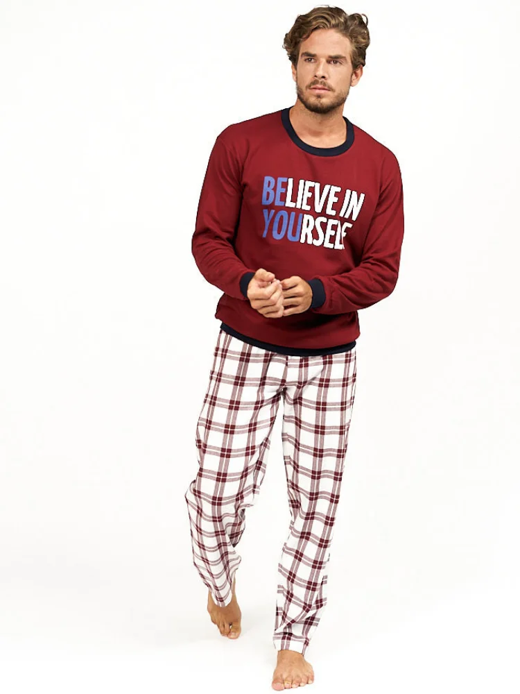 Babelo Homewear 🏠 – Pijamas de hombre de invierno Pijama de algodón Conjunto de Pijama de hombre de Invierno de pijama de - AliExpress