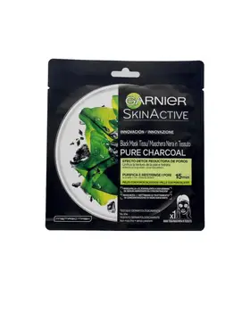 

GARNIER PURE CHARCOAL black mask tissu detox effect