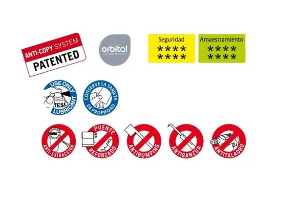 US $122.75 Safety Cylinder 30X30MM TK100 NIQ Cam LG TESA