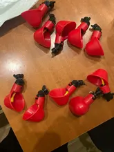 Dispensador de agua potable para aves, vasos bebederos de pollo de granja avícola, herramienta de bebedero para aves y codorniz, 10 Uds.