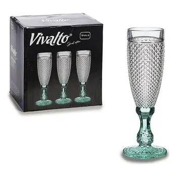 

Wineglass Vivalto Turquoise Crystal (7 x 20 x 7 cm)