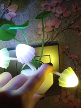 Luminaria-Lamp Mushroom Night-Light Us-Plug LED Induction-Dream Novelty Fungus 220V EU