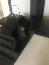 Ventilador para hogar de 5 aspas, ventilador para hogar, estufa de calor, negro, ventilador para hogar, estufa de madera, ventilador para hogar