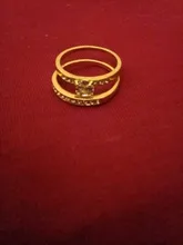 Anillos CC para mujeres y hombres, conjunto de anillo de circonia cúbica, Color amarillo y dorado, accesorios de compromiso de boda CC2095