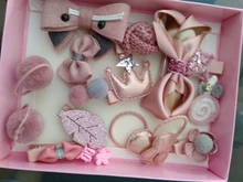 Diadema de bebé para niña, turbante Darling con lazos, diademas elásticas, clips, conjunto de horquillas, accesorios para bebé, 18 uds.