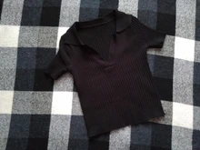 Polo Shirts Tees Short-Sleeve Mujer Camisetas Cropped Slim-Fit ITOOLIN Female Sexy Summer Vintage