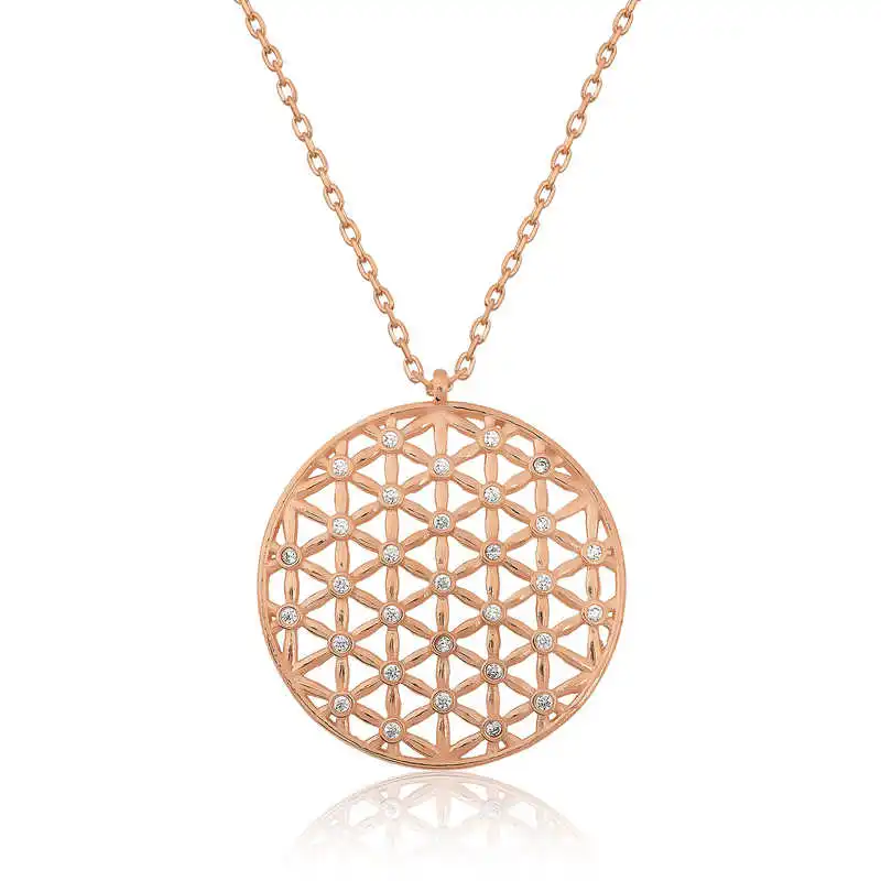 

Armagano 100% 925 Sterling Silver Flower of Life Necklace Quality and Original Women Amulets