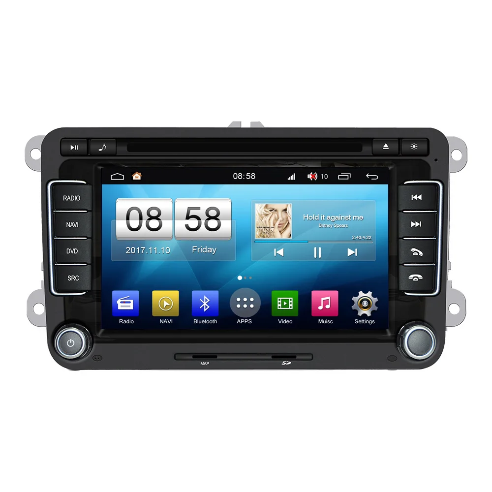 Штатное головное устройство MyDean C004U для VOLKSWAGEN универсальная(2005-)(+ Камера заднего вида в подарок