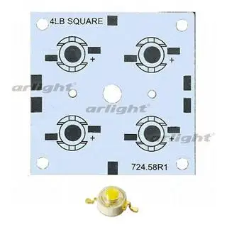 

027706 fee 52x52-4e mono emitter (4x led, 724-58)-1 pc Arlight