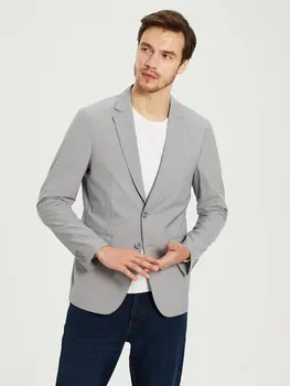 

Tight-fitting Mould Plaid Blazer Jacket