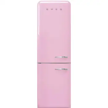 

Smeg refrigerator with freezer freestanding pink 331 L-+++ (hinges left)