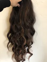 Coleta ondulada de cuerpo largo vigoroso para mujer, extensión de cabello sintético, Clip en peluca, cabello falso negro