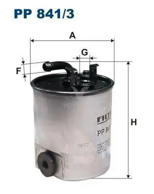 FILTRON PP 841/3 Фильтр топливный MB SPRINTER(901-904)/VITO(638) 2.2D
