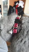 Collar de Gato con cascabel ajustable para gato, correa para el cuello, accesorios para mascotas