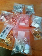 Palanca francesa de 8, 10, 12, 14, 16, 18, 20 y 25mm, pendiente de cabujón, ajuste de pendiente, Base Blanco, camafeo, bandeja para engastes para suministros de joyería