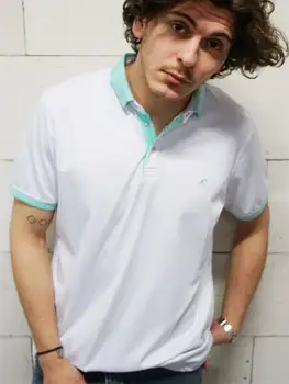

Color Collar Men 'S Polo T-shirt (MİNT)