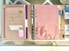 Moterm-Agenda de anillos de lujo con carpeta de anillos plateados, organizador de Agenda, diario, Bloc de notas, cuaderno de bocetos, A5, 30 MM, nueva serie