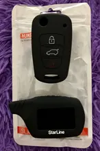 Fundas de llave de silicona para Starline B9, B6, V7, A61, A91, Starlionr, alarma de coche bidireccional, transmisor LCD, llavero, cubierta de Control remoto, Fobs