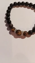 1 unidad de hematita magnética de ojo de tigre, pulsera de cuentas para parejas, imán para el cuidado de la salud para hombres y mujeres, joyería para ayudar a perder peso