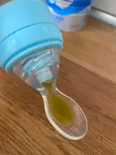 Imebaby bebé recién nacido de silicona de arroz botella de goma alimentación de bebé cuchara cuentagotas de silicona botella de alimentación cuchara botella