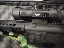 1x40 punto rojo alcance táctico Rifle verde rojo punto colimador punto con 11mm/20mm montaje carril Airsoft aire de caza