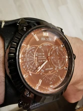 Jessingshow-Reloj de pulsera de cuarzo para hombre, cronógrafo de lujo, estilo Punk, de cristal azul, a la moda