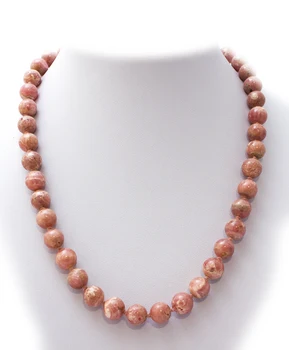 

Rhodochrosite stone necklace 50 CM.