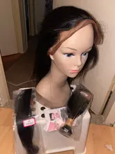 ESTRELLA peruano 360 Frontal de encaje con mechones recto mechones de cabello humano postizo mechones con cierre Remy extensión del pelo con Frontal