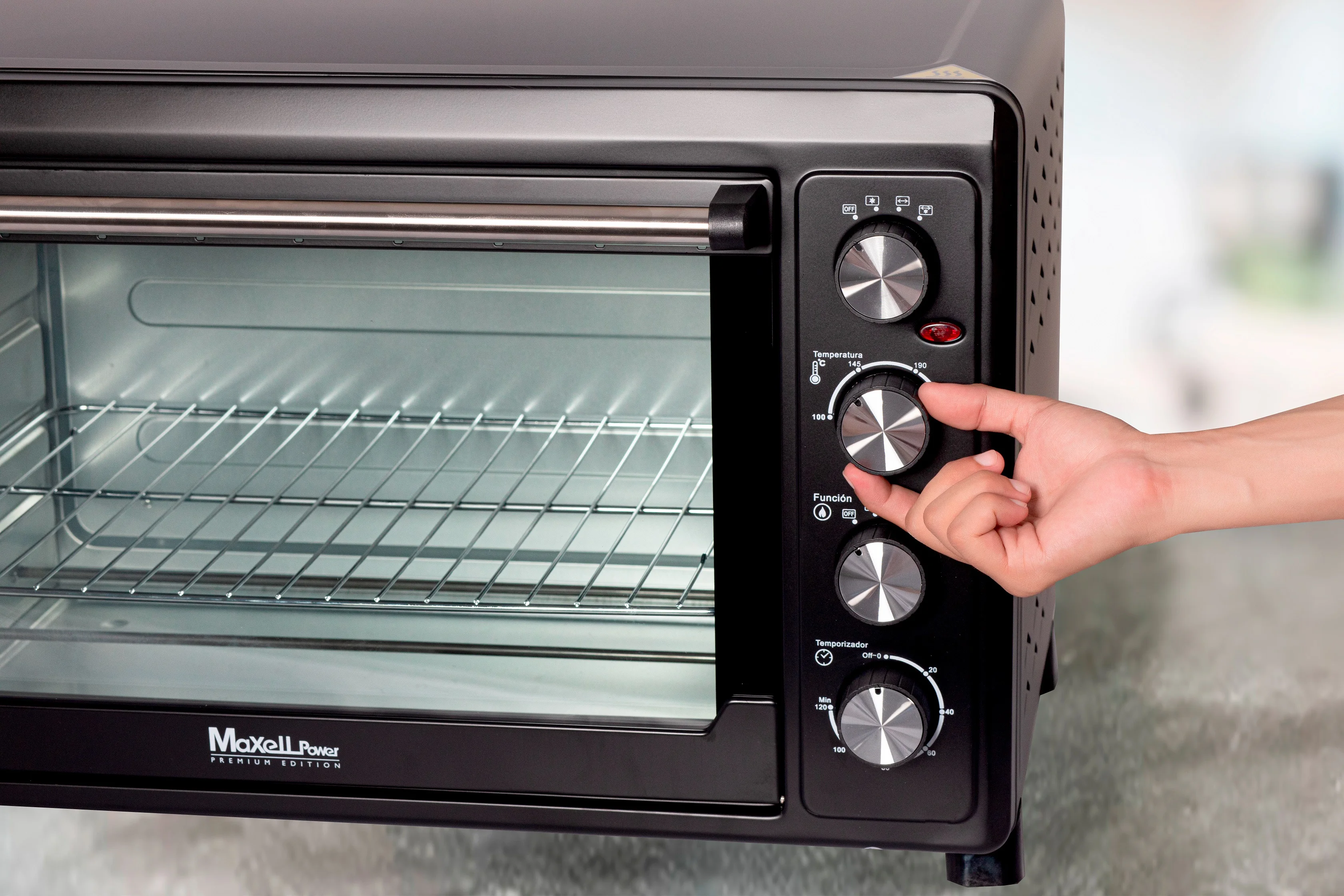HORNO ELECTRICO DE CONVECCION RUSTIPOLLO 60L 2500W TEMPORIZADOR ACCESORIOS  INCUIDOS CALIDAD - AliExpress Electrodomésticos