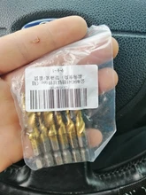 Taladro titanio plateado caña hexagonal HSS rosca de tornillo broca métrica taladro Bits máquina para tornillos compuesto M3 M4 M5 M6 M8 M10 herramientas de mano