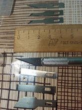 ESPLB-cuchillas para manualidades de Metal antideslizantes, cortador de bisturí, grabado, manualidades, escultura, cuchillo de reparación de PCB, 18 unidades