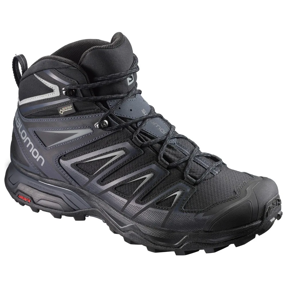Кроссовки Salomon X Ultra3 Mid GTX Bk/India Ink/M (9.0) | Спорт и развлечения