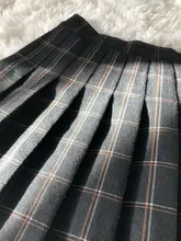 Skirt Knee-Length High-Waist Fall/winter Women's A-Line Above Folded New