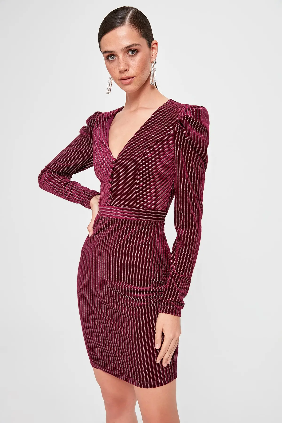 

Trendyol Button Detail Dress TPRAW20EL1411