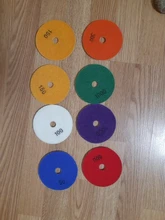 Uds 3/4 lijado disco de mojado almohadillas de pulido de diamante de granito, mármol pulidora de piedra Flexible de herramientas de mano