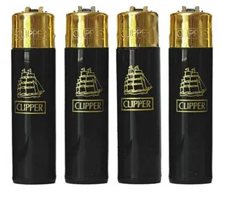 

Clipper Lighter (4-PCS-CLIPPER CIGARETTE LIGHTERS REFILLABLE BUTANE GAS.